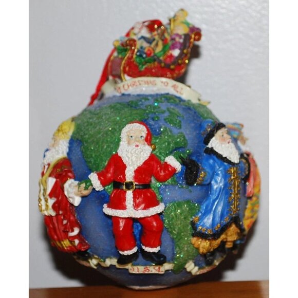 Christopher Radko Other - Christopher Radko Santas Around The World Ornament In Box 3D Christmas